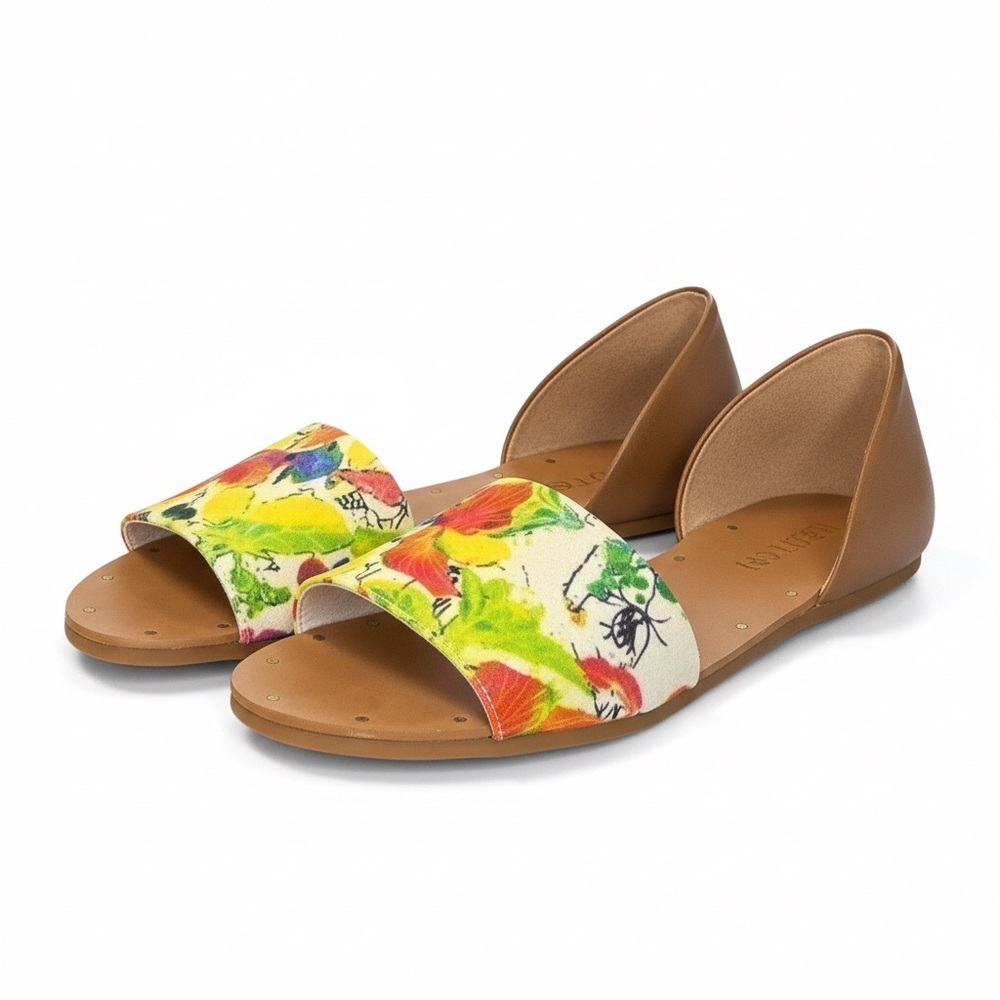 Gianni Bini Pool Party Floral Women’s Open Toe Closed Heel Sandals Size-7.5 NWOT